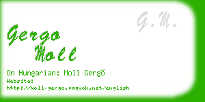 gergo moll business card